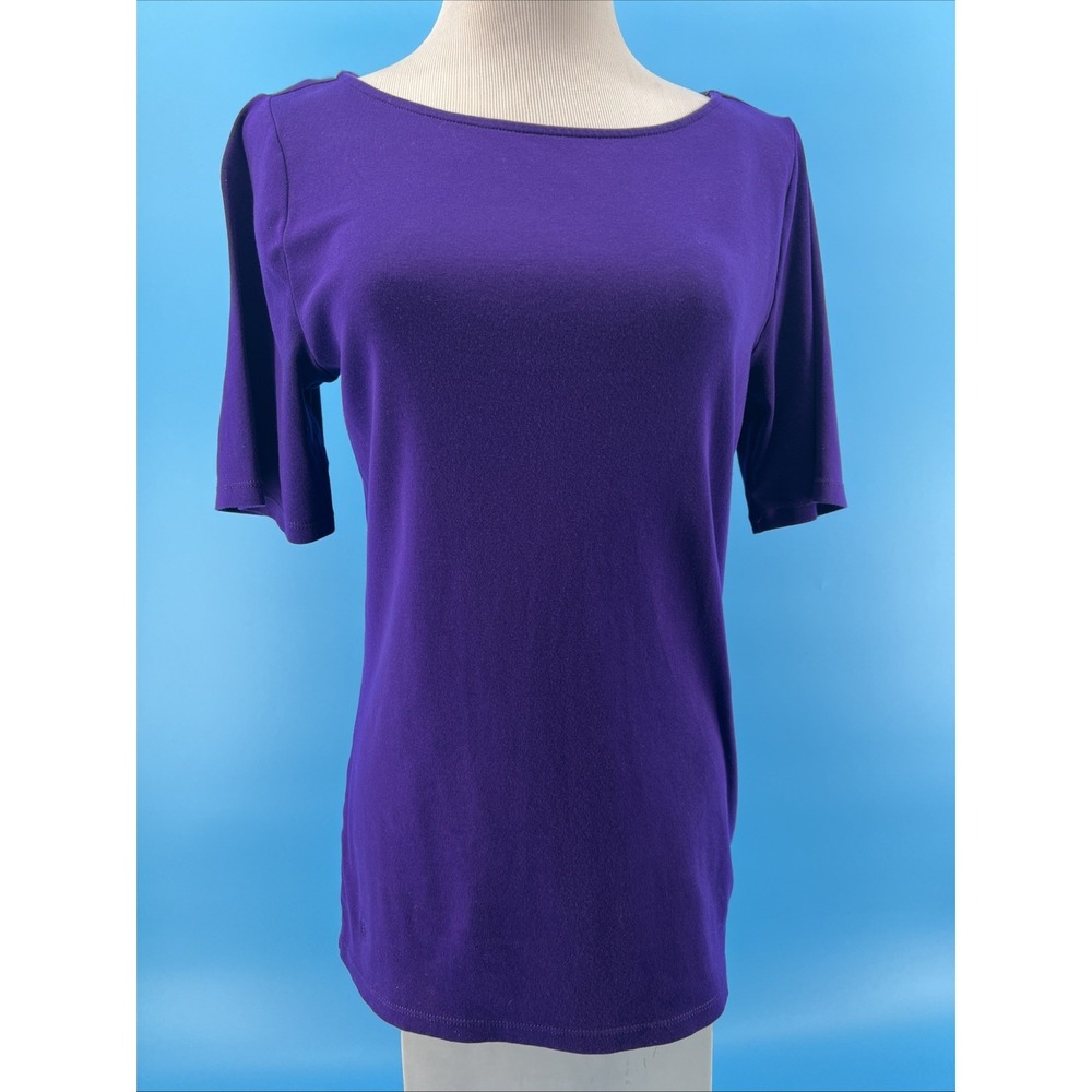Lauren‎ Ralph Lauren LRL Women's Purple T Shirt - Size Large